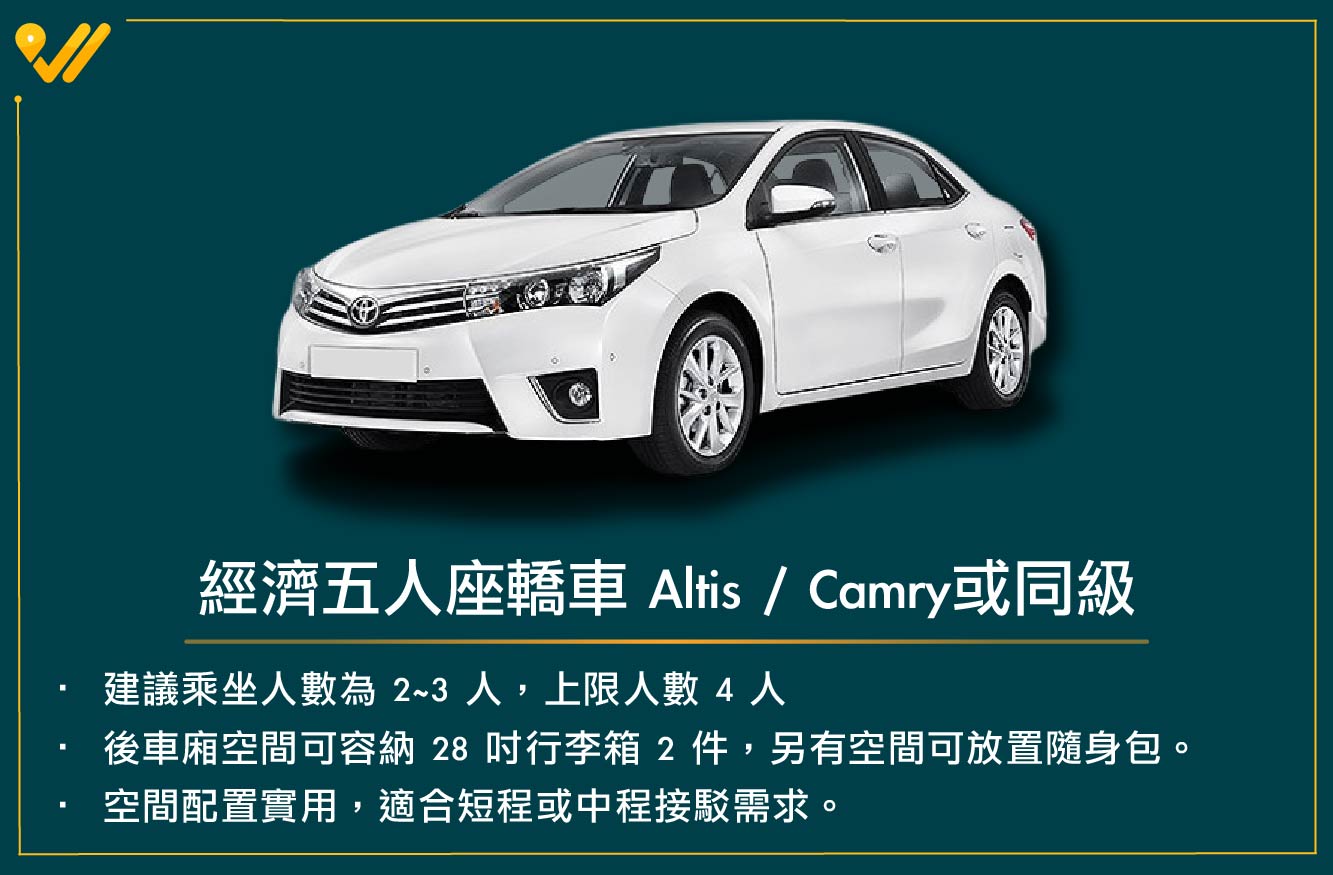 經濟五人座轎車圖片